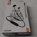 BL Tune 125 - Bluetooth Wireless in-Ear Headphones with 3-Button Mic/Remote and Flat Cable - Black