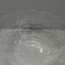 CreativeWare Clear Acrylic Wave Design Punch Bowl, 3.5 Gallon, Large Serving Bowl for Parties