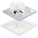 696N-R02 B Unit&Replacement Grille 97011723 for Broan-NuTone BP90,663,670,671,688,689,Bathroom Vent Cover BP90 Replacement Grille for Broan 688,97011723 Bathroom Ceiling Fan with S97012026 Fan