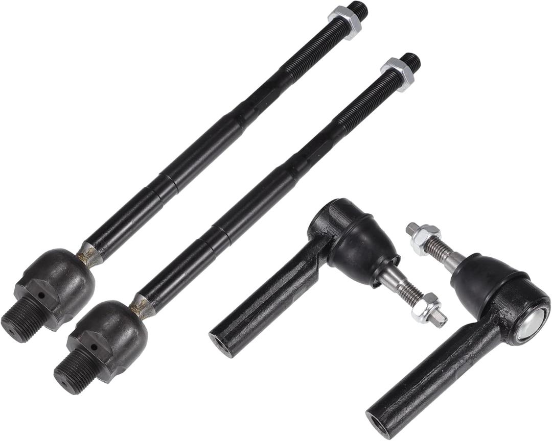 X AUTOHAUX 4pcs Front Inner Outer Tie Rod Ends Kit Suspension Steering Tie Rod End for Chevrolet Camaro 2010-2011 Drag Link No.ES800939/EV800885