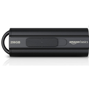 256 GB Ultra Fast USB 3.1 Flash Drive, High Capacity External Storage for Photos Videos, Retractable Design, 130MB/s Transfer Speed, Black