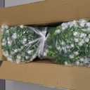 NETAP Outdoor Artificial Flowers UV Resistant, 20 Bundles Fake Realistic Floral Greenery Plants for Outside Porch, Window Boxes, Garden, Yard, Inside Home Table Decor, White