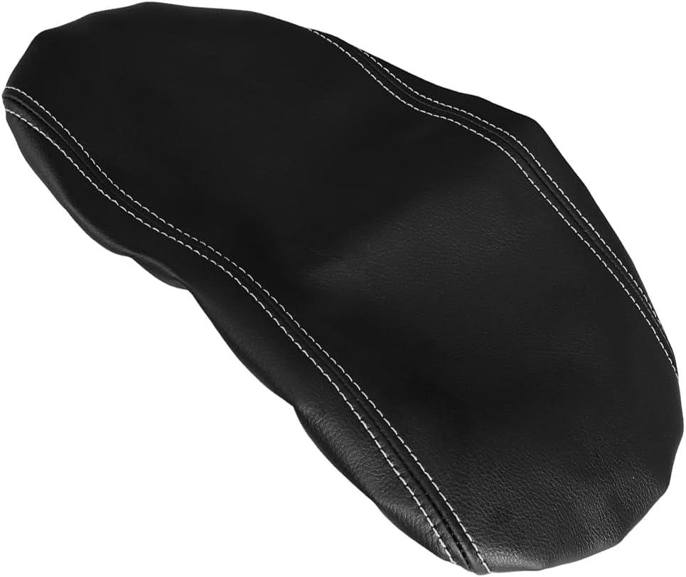 Black with Gray Line Interior Center Console Armrest Cover Pad Compatible for Honda Civic Sedan 2022-2023