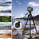 JOILCAN Tripod Camera Tripods, 74" Tripod for Camera Phone Video Recording, Heavy Duty Cameras Tripod Stand, Professional Travel DSLR Tripods Compatible with Canon iPhone, Max Load 15 LB