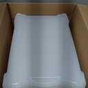 IRIS USA 54 Qt Stackable Plastic Storage Bins with Lids, 6 Pack - BPA-Free, Made in USA - See-Through Organizing Solution, Latches, Durable Nestable Containers, Secure Pull Handle - Clear