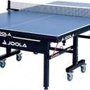 JOOLA Inside Professional MDF Indoor Ping Pong Table with Quick Clamp Table Tennis Net and Post Set - 10 Minute Easy Assembly - Tournament Quality - Foldable with Single Player Playback Mode (25mm)