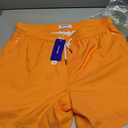 maamgic 5inch Mens Swimming Trunks with Compression Liner 2-in-1 Swim Trunks Stretch Quick Dry Swim Shorts Zipper Pockets (Orange, XL)