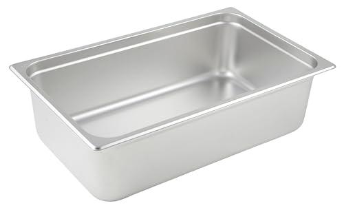 Winco Anti-Jamming Steam Pan, Full-Size x 6-Inch Pack of 3