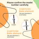 316075103 Oven Bake Element 316075104 FIt for Frigi-daire Ken-more Oven Heating Element FEF303BWA FEF303CWA FEF303CWC FEF326ABC FEF352AUA 79015011400 79015031401 by AMI PARTS