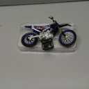 1:12 Scale Diecast Dirt Bike Motorcycle Model  No. 101 Motocross Motorbike with Realistic Details, Alloy Body, Display Gift for Enthusiasts