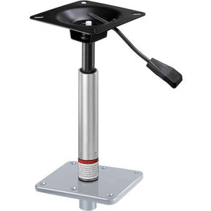 Adjustable Boat Seat Pedestal Base Mount Kit with Lock in 3/4" Boat Seat Pin Post&Marine Power Pedestal Mount Base for Marine Fishing Bass Chair,Post Adjustable Height 14 to 19 Inches/24 to 30 Inches
