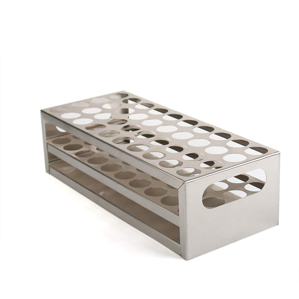 Tube Rack, Stainless Steel Material, 40Holes(410), Suitable for Tubes of Dia.21mm, TTR040-001