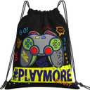 Video Game Drawstring Backpack Gaming Sport Cinch Sack Gamer Party Favors Bags For Men Gifts