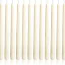 OSHINE Ivory 10 Inch Taper Candles - 12 Pack Long Taper Candle Dripless Unscented Smokeless & Emergency 7-8 Hours Long Burning Tall Candlesticks Ideal for Weddings, Dinner Party, Easter