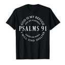 Psalms 91 Christian Blessed, Christ Jesus T-Shirt, Size S