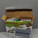 Dinosaur Toys,Create A Dinosaur World Road Race,Flexible Track Playset and 2 pcs Cool Dinosaur car for 3 4 5 6 Year & Up Old boy Girls Best Gift (Green)