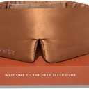 DROWSY Silk Sleep Mask. Face-Hugging, Padded Silk Cocoon for Luxury Sleep in Total Darkness. (Pumpkin Spice)
