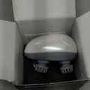 Upgraded Electric Scalp Massager for Men Women, Handheld Cat Dog Pet Head Massager with 4 Massage Heads, 3 Speeds, Waterproof Massager for Soothing Muscles Joints, Hair Growth, Stress Relax (White)