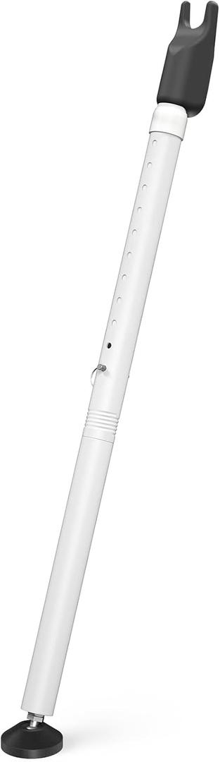 Sliding Glass Door Security Bar, Patio Door Barricade Security Bar, Apartment BarSliding Door Security Bar, Door Jammer, White, 1 Pack