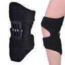 Spring-driven knee supportKnee Brace,Enhances joint assistance during stair climbing, squats, and daily activities - Ergonomic patella support with adjustable straps (Black)