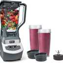 Ninja BL660 Professional Compact Smoothie & Food Processing Blender, 1100-Watts, 3 Functions -for Frozen Drinks, Smoothies, Sauces, & More, 72-oz.* Pitcher, (2) 16-oz. To-Go Cups & Spout Lids, Gray