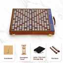 Crossword Board Game,Solid Wood Foldable Rotating Game Board., 16.1*16