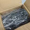 Oedema Rattan Lamp Shade Black Lamp Shade Woven Lampshade 5.9" Height, 4.52" Width, Cylinder Decor Lampshade