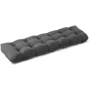 IPYNBAP Outdoor Bench Cushion, 70x20x3 Inch, Waterproof Bench Cushion for Outdoor/Indoor Furniture, Tufted Patio Bench Seat Cushion, Fade Resistant Outdoor Cushions for Porch Swing Couch, Dark Grey