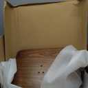 civama Bar Stools Set of 4 for Kitchen Counter, Adjustable Bar Height Chairs, Modern Swivel Barstools with Bentwood Seat and Back with Footrest for Kitchen Island, Dining Room, Black PU Leather