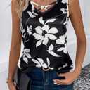 Tank Tops for Women Summer V Neck T Shirts Trendy Sleeveless Basic Tee Loose Fit 2025 Fashion (X-Large)