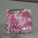 ZIW Girls Pinkish-Red Tropical Cosmos Flower Sundress Kids Hawaiian Costume with Luau Party Accessories Halloween Costumes (Pink, 6-8)