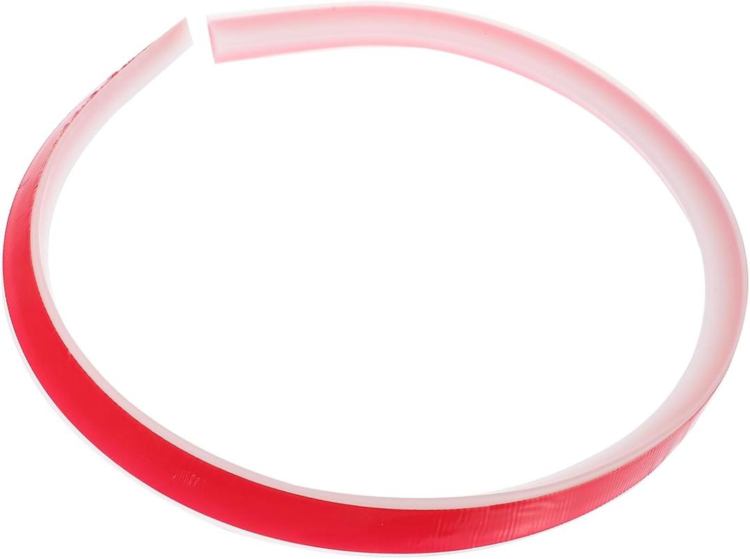 Flexible Water Retaining Strip Shower Door Bottom Seal Bendable Door Water Blocker for Wet Room Floor Barrier (Red)