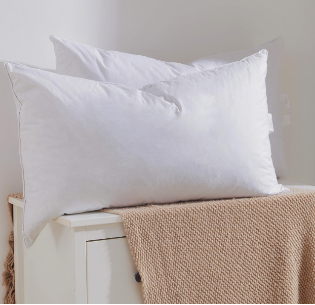 Bafode Goose Feather Pillows, Bed Pillows, King Size Set of 2, Hotel Pillow for Sleeping,Soft Down Alternative Pillows 20x36 (Classic White)