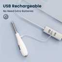 Thread Burner, USB Rechargeable Thread Zapper with LCD Display, Burn and Melt Easily, Cautery Pen for Beading, Weaving, Sewing, Leather & Jewelry Making