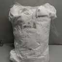 BRILLMAX 4 Pack White Round Tablecloths 132 Inch for 72 Tables - 150 GSM Polyester Fabric, Floor Length Drop, Water, Stain & Wrinkle Resistant Cloth Cover for Wedding Reception Banquet Dining