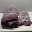 WRENSONGE Full Size Comforter Set- 7 Pieces Artic Plum Bed in a Bag Full Size Comforter with Fitted Sheet, Flat Sheet, 2 Pillow Shams, 2 Pillowcases, Warm Bedding Sets for All Season (Full, 80"x90")