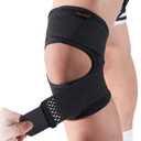 HUETIDE Knee Brace for Knee Pain Women and Men Patellar Tendon Support Strap,Adjustable Neoprene Knee Support Stabilizer for Meniscus Tear,Sports,X-Large