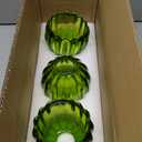 Glass Green Tulip Lamp Shades, Small Flower Lampshades,Replacement Mini Lamp Shade for Floor Lamp Table Wall Lamp Chandelier Decor (Green-3)