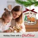 Capybara Christmas Ornament 2025 - Funny Animal Ornaments for Tree Decor, Unique Animal Lover Gifts, Capybara Ornament for Women Men, Funny Gifts for Friends Neighbors Boys and Girls