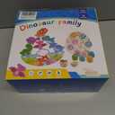 Montessori Dinosaur Toddler Toys Wooden Puzzles Gift for Ages 1 2 3 4 Year Old Kid Boys Girls Animal Dino Egg Toys, Wooden Blocks Stacking Sorting Toddler Fat Brain Easter Gift Preschool Learning