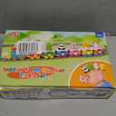 Toddler Toys for 1 2 3 Year Old, Electric Farm Animal Train Set with Music, Lights & Steam, Montessori Counting, Matching & Sorting Learning Toys, Christmas Birthday Gifts for Baby Boys Girls 12-18 M