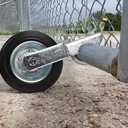 Mofeez Gate Wheel for Metal Swing Gate with 1-5/8" Thru 2" Gate Frames, Gate Support Wheel for Chain Link Fence, Prevent Gate from Dragging