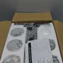 Dining Room Light Fixture Over Table, 5-Light Kitchen Island Lighting Hanging, Farmhouse Linear Chandelier for Dining Room, Matte Black Pendant Light Fixtures with Clear Glass Shade for Kitchen Island