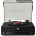 Philips Record Player, All-in-One Bluetooth Turntable with Built-in Speakers, 3-Speed Belt-Drive Vinyl Record Player, Audio-Technica Stylus, Wireless Streaming in & Out, RCA/AUX/Headphone, Auto-Stop