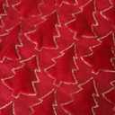 Christmas Throw Pillow Covers 16"x16"Set of 2, Red Christmas Tree with Gold Sequins,Soft Faux Fur Decorative Throw Pillowcases for Holiday Christmas Decor Sofa,Couch,Party