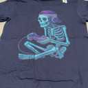 Funny Skeleton Video Game Halloween Gaming Gamer Boys Men T-Shirt, Size Small