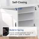 HOSOM 50 Pack 1/2 Inch Overlay Semi Partial Wrap Kitchen Cabinet Door Hinge Matte Black Cabinet Hinges for Kitchen Cabinet Doors Self Closing Cabinet Hinges with Door Bumper