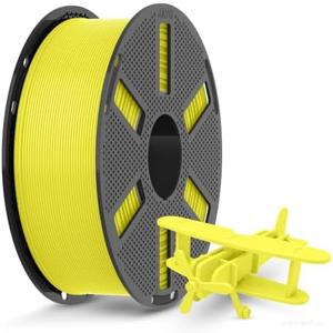 JAYO High Speed Matte PETG Filament 1.75mm Yellow, 1.1kg Reusable Spool | Fast Printing 30-600mm/s, High Toughness, Impact Resistance, Most FDM 3D Printers