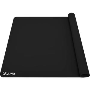 SAPID Extra Large Silicone Sheet for Crafts 23.6" x 31.4", Thick Silicone Jewelry Casting Mats, Nonstick Nonslip Silicon Mat for Epoxy Resin, Art Painting, Heat Resistant Counter Mat (Black)