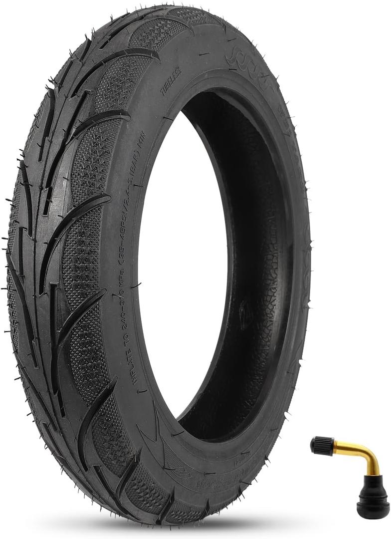 14x2.50 Tubeless Tire,14x2.50/64-254 Electric Bike Tire with PVR50 Valve for 14 Inch Electric Folding Bikes,Electric Bicycles and E-Scooters
